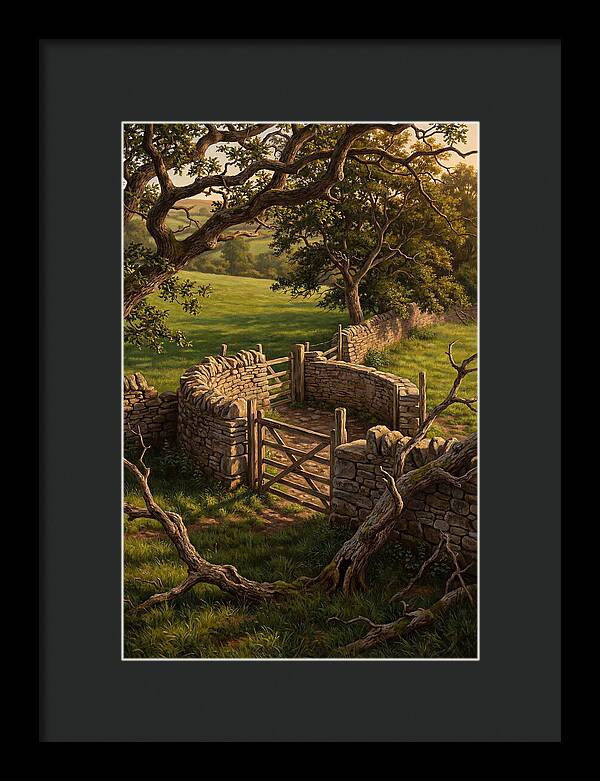 Stone Sheep Dip With Wooden Gate