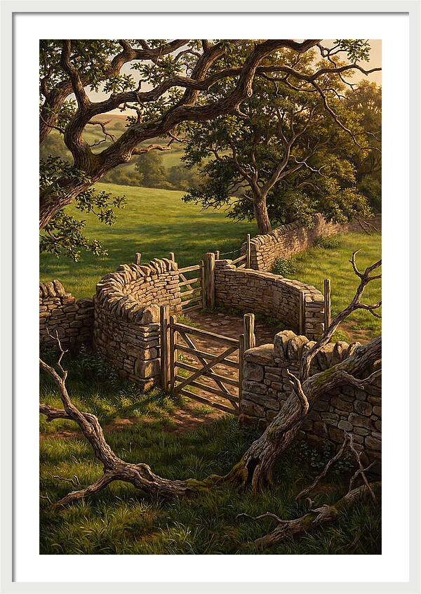 Stone Sheep Dip With Wooden Gate