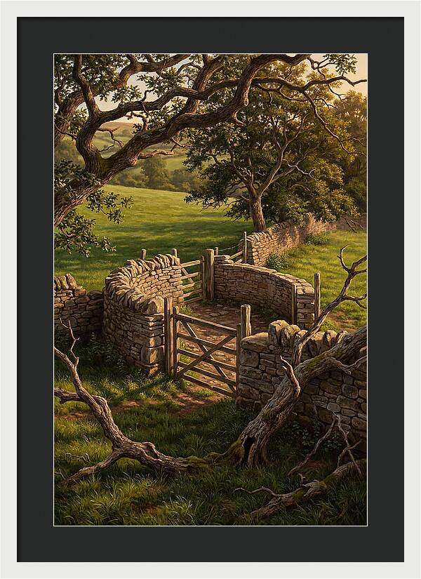 Stone Sheep Dip With Wooden Gate