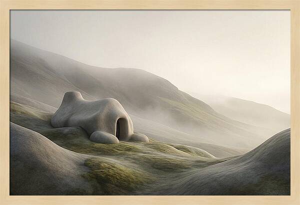 Stone Shepherd Hut On Remote Mountainside