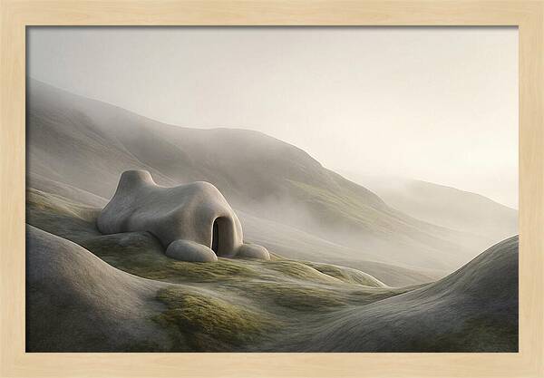 Stone Shepherd Hut On Remote Mountainside