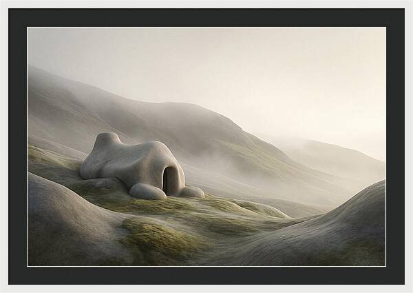 Stone Shepherd Hut On Remote Mountainside