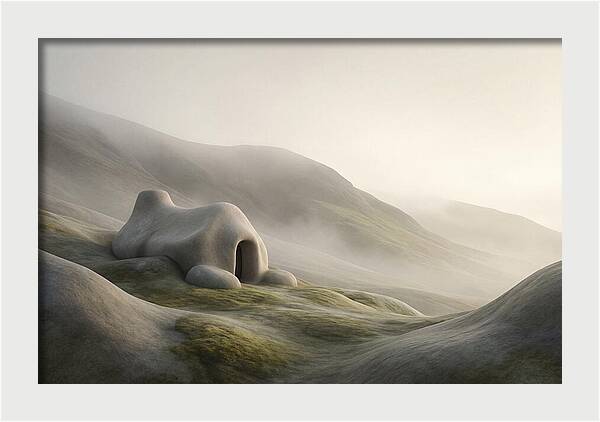 Stone Shepherd Hut On Remote Mountainside