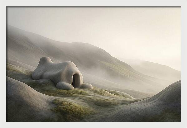 Stone Shepherd Hut On Remote Mountainside
