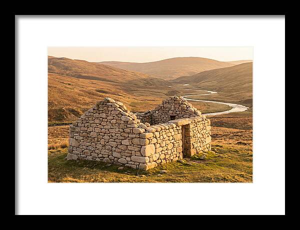 Stone Shepherds Bothy At Dusk