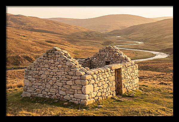 Stone Shepherds Bothy At Dusk