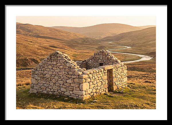 Stone Shepherds Bothy At Dusk