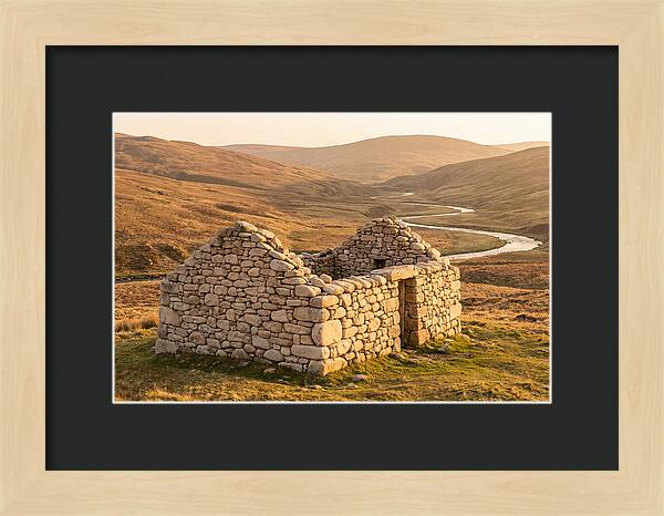 Stone Shepherds Bothy At Dusk