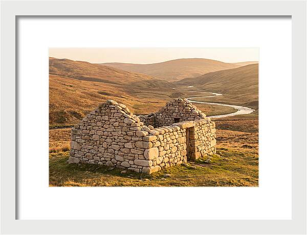 Stone Shepherds Bothy At Dusk
