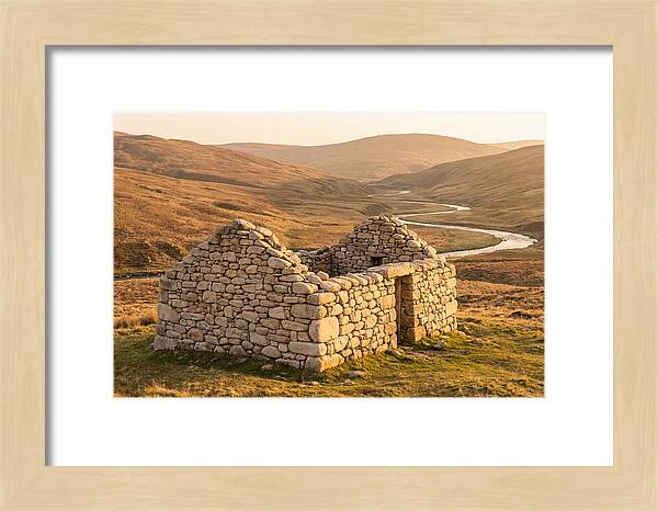 Stone Shepherds Bothy At Dusk