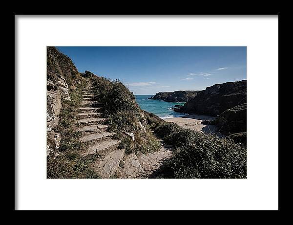 Stone Steps Leading Down To Hidden Beach