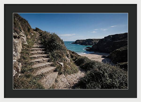 Stone Steps Leading Down To Hidden Beach