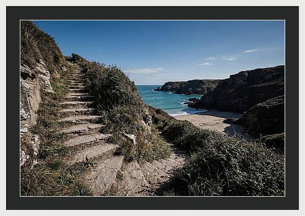 Stone Steps Leading Down To Hidden Beach