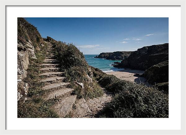 Stone Steps Leading Down To Hidden Beach