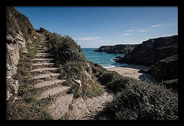 Stone Steps Leading Down To Hidden Beach