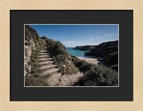 Stone Steps Leading Down To Hidden Beach