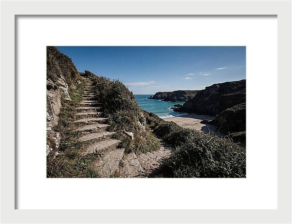 Stone Steps Leading Down To Hidden Beach