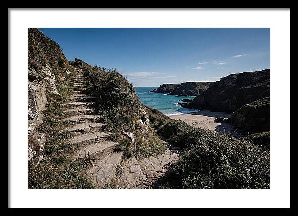 Stone Steps Leading Down To Hidden Beach