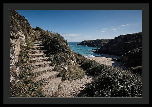 Stone Steps Leading Down To Hidden Beach