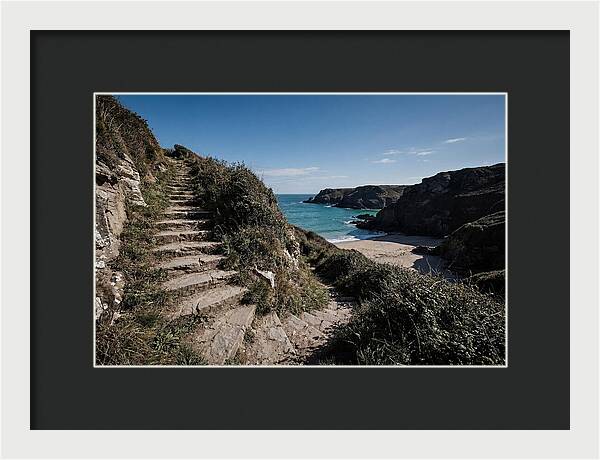 Stone Steps Leading Down To Hidden Beach