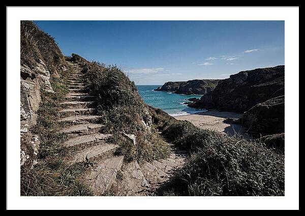 Stone Steps Leading Down To Hidden Beach