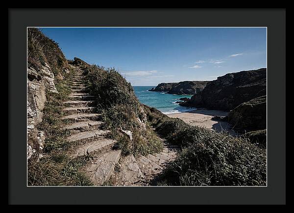 Stone Steps Leading Down To Hidden Beach