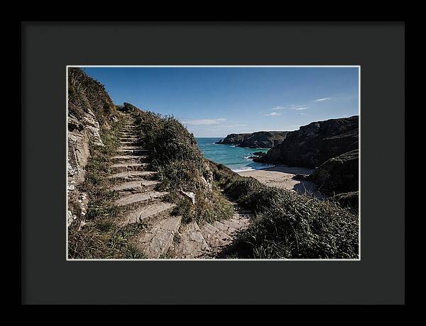 Stone Steps Leading Down To Hidden Beach