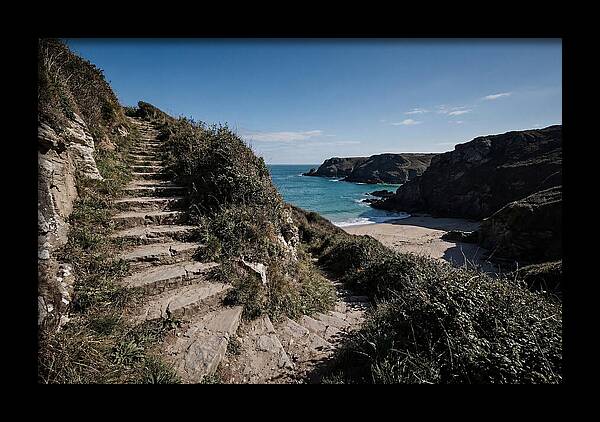 Stone Steps Leading Down To Hidden Beach
