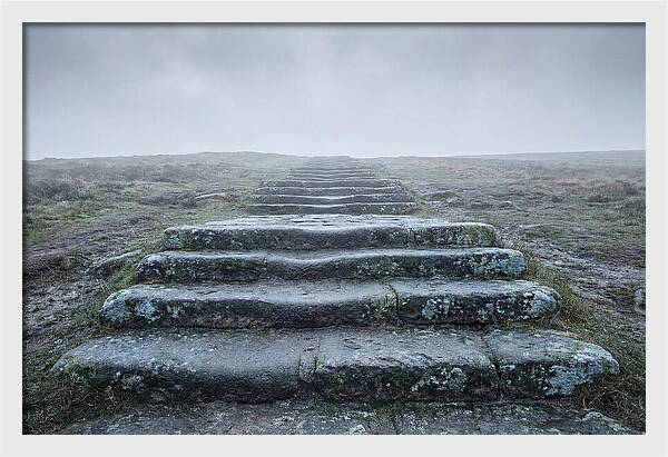 Stone Steps Worn Smooth By Centuries