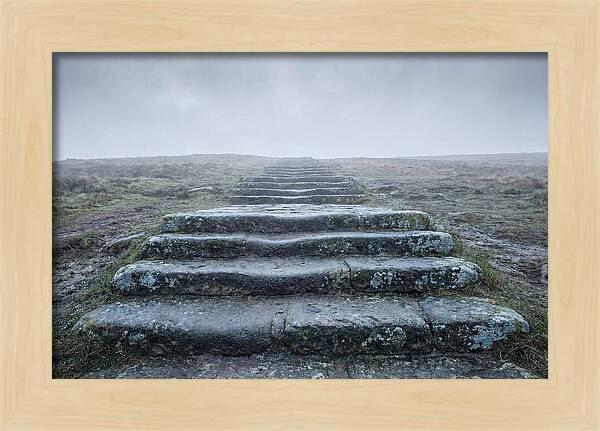 Stone Steps Worn Smooth By Centuries