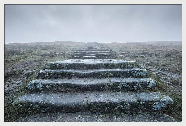 Stone Steps Worn Smooth By Centuries