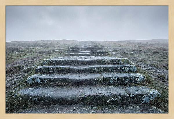 Stone Steps Worn Smooth By Centuries
