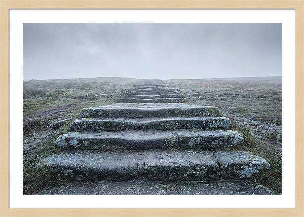 Stone Steps Worn Smooth By Centuries