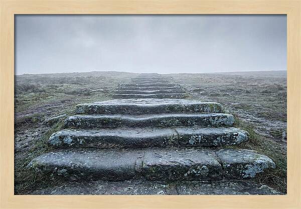 Stone Steps Worn Smooth By Centuries