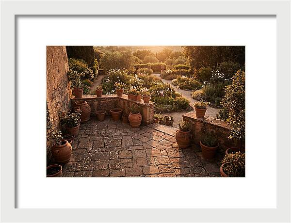 Stone Terrace Overlooking Garden