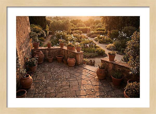 Stone Terrace Overlooking Garden
