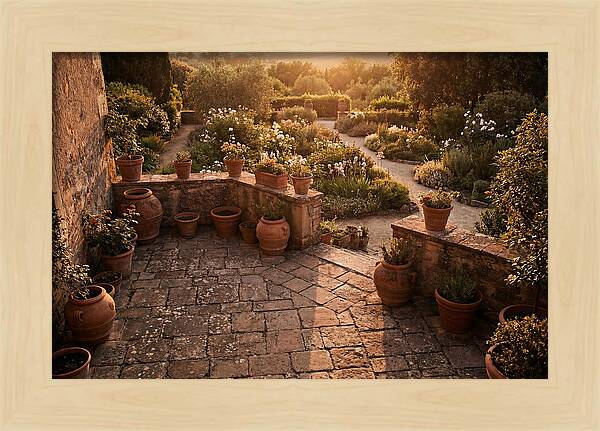 Stone Terrace Overlooking Garden