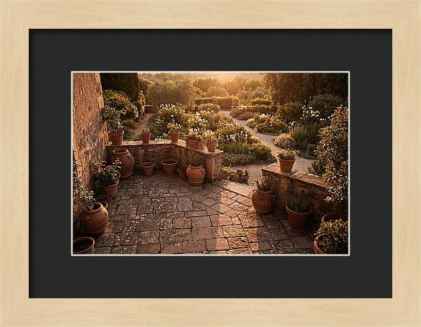 Stone Terrace Overlooking Garden