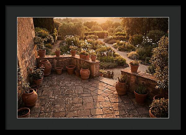 Stone Terrace Overlooking Garden