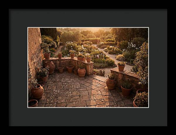 Stone Terrace Overlooking Garden