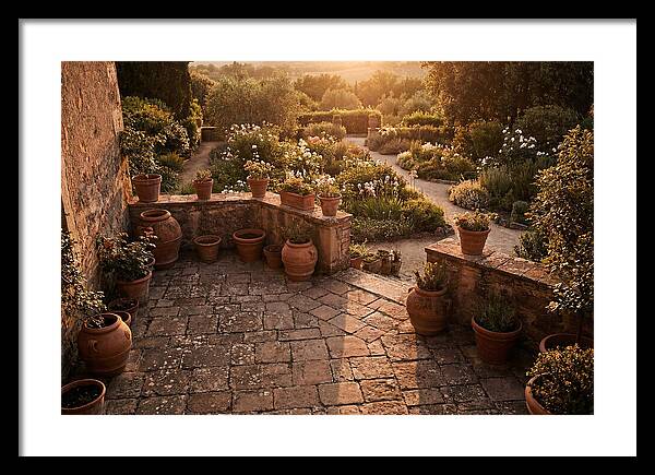 Stone Terrace Overlooking Garden