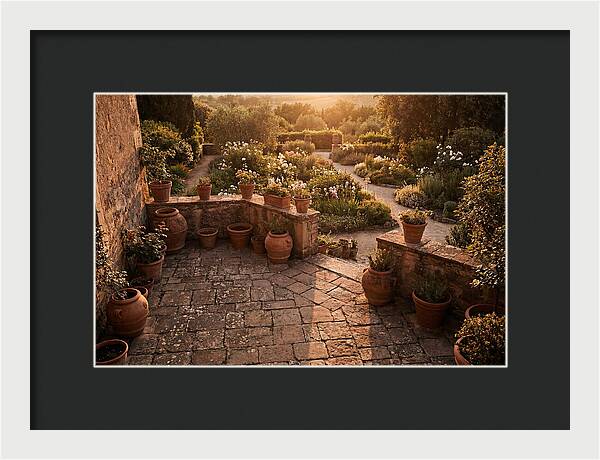 Stone Terrace Overlooking Garden
