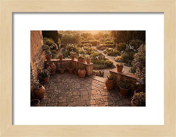 Stone Terrace Overlooking Garden
