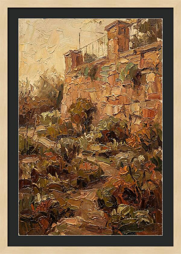 Stone Terrace Overlooking Garden