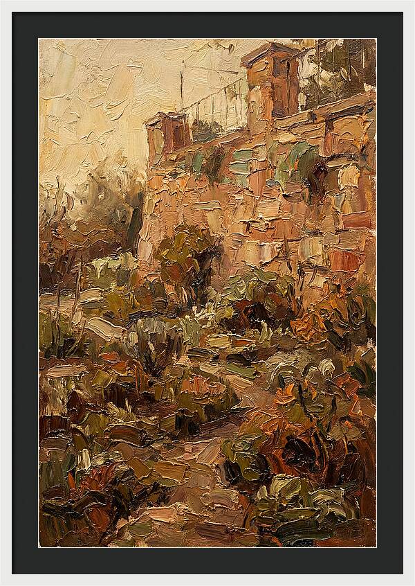 Stone Terrace Overlooking Garden