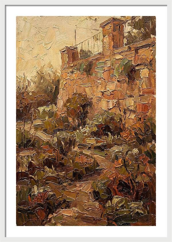 Stone Terrace Overlooking Garden