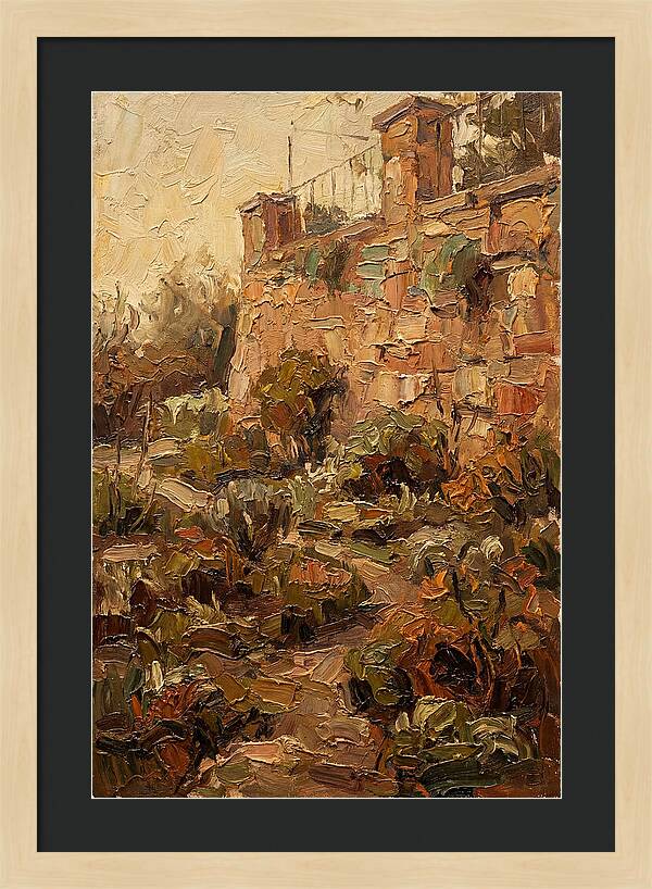 Stone Terrace Overlooking Garden