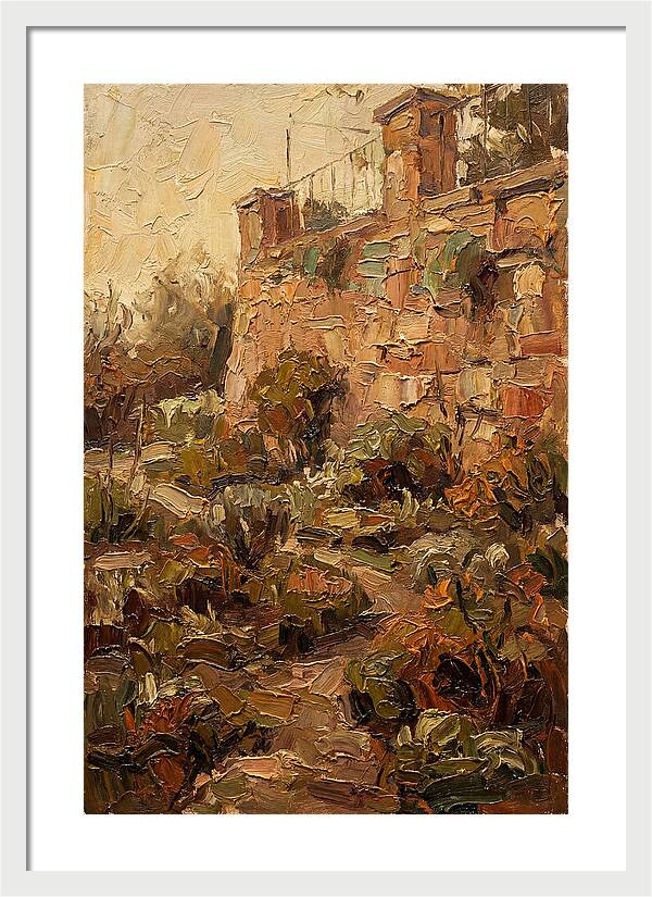 Stone Terrace Overlooking Garden