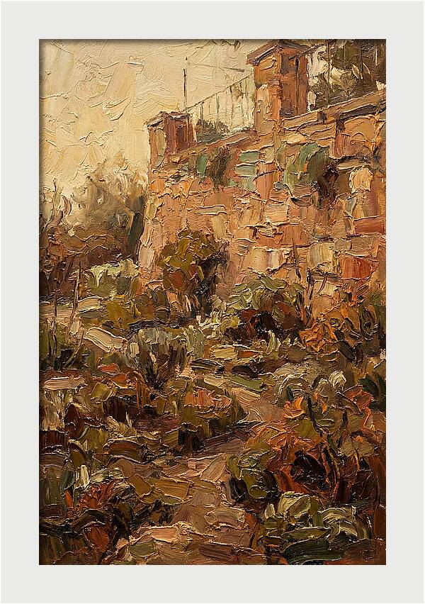 Stone Terrace Overlooking Garden