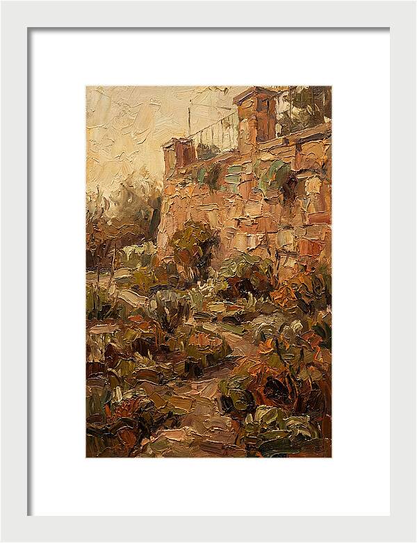 Stone Terrace Overlooking Garden